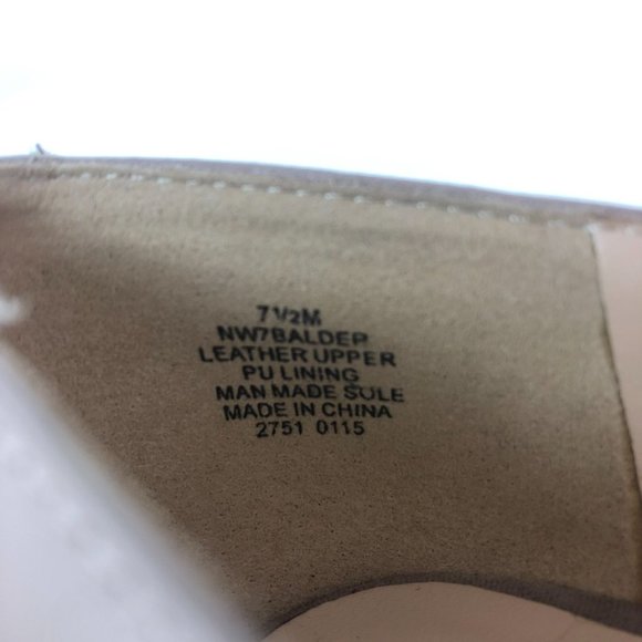 Nine West Women's 7.5M Balder Grey Brown Pointed Toe Leather High Heel Pumps - Picture 11 of 11